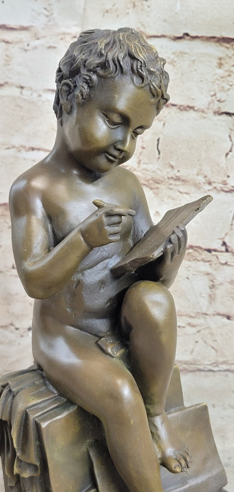 Handcrafted bronze sculpture SALE Acti Boy Nude Cute Taylor Art Original Signed