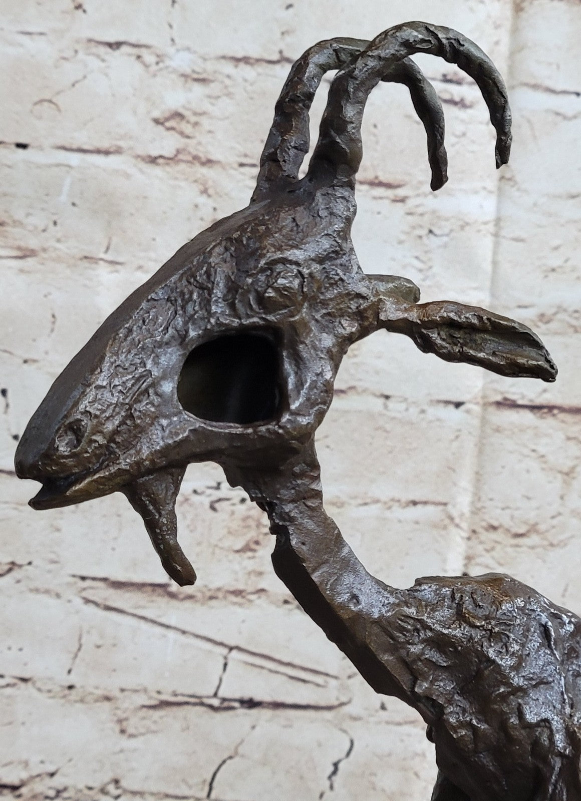 Abstract Modern Art Famous Artwork by Pablo Picasso Goat Bronze Sculpture Figure
