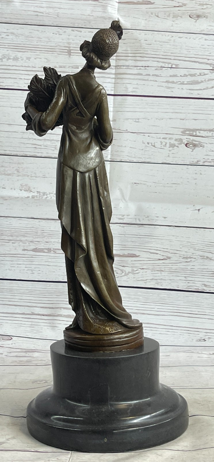 Handcrafted bronze sculpture SALE Art Gown Feather Milo *