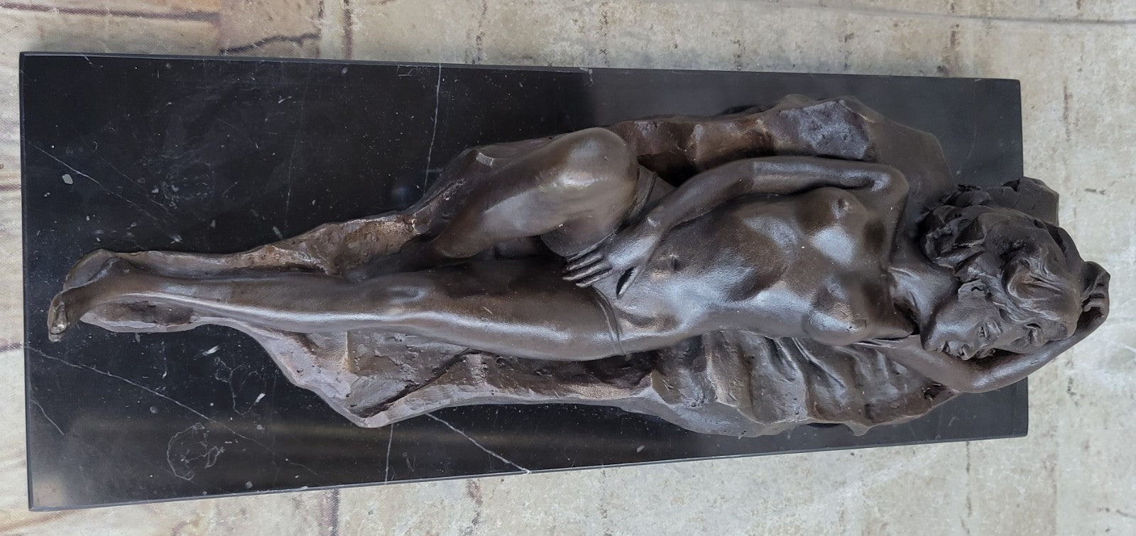 Sexy Nude Creature 100% Solid Genuine Bronze Sculpture Modern Art Hot Cast