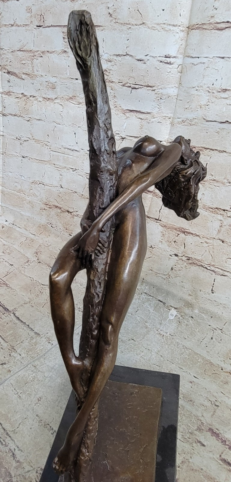 Signed Original Italian Artist Aldo Vitaleh Erotic Nude Lady Bronze Sculpture Gift