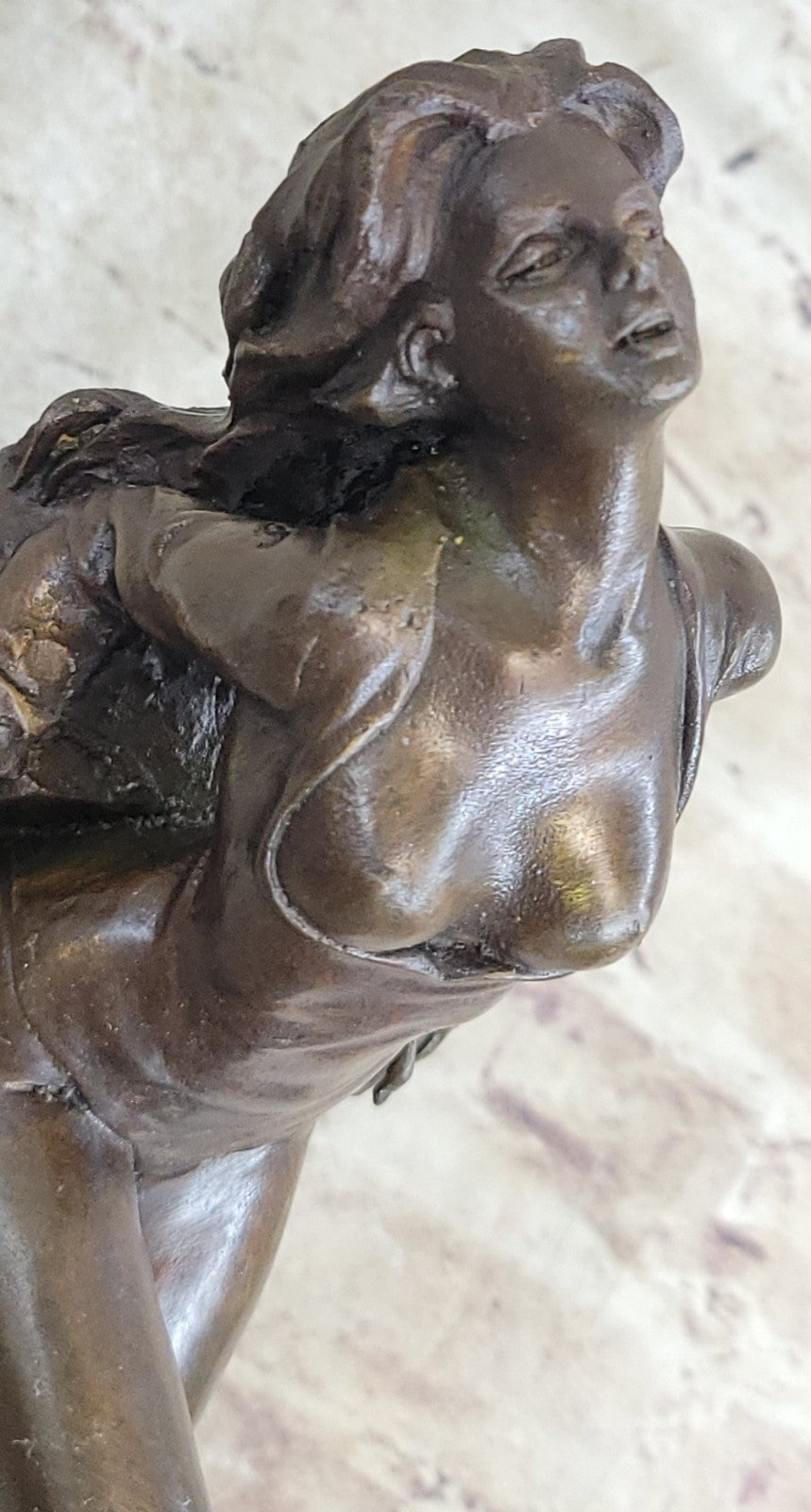 Handcrafted bronze sculpture SALE Nude Art Erotic Delor Pasquale Original Signed