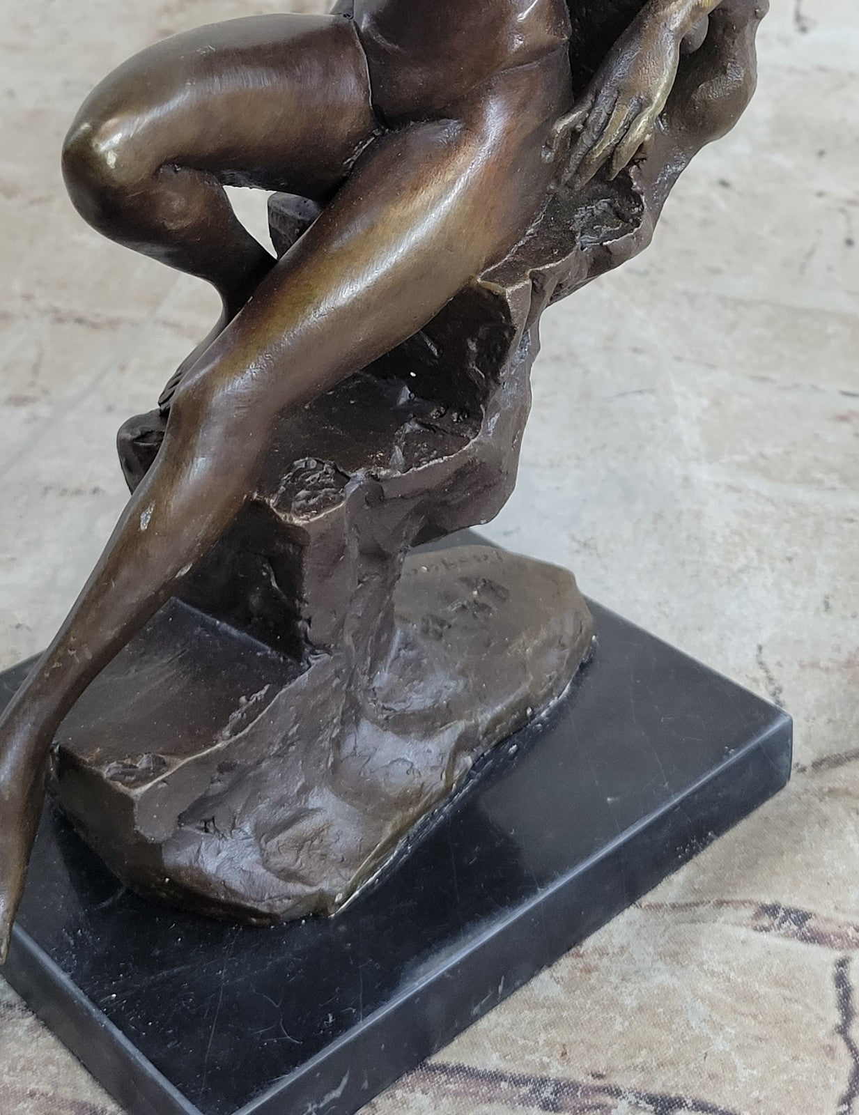 Handcrafted bronze sculpture SALE Nude Art Erotic Delor Pasquale Original Signed