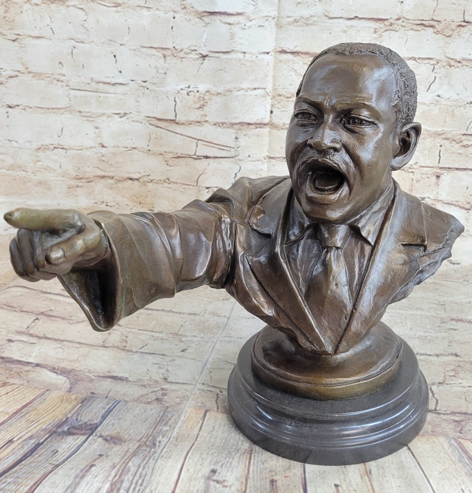 Golden Legacy Hand Made Bronze of Martin Luther King Jr. Home/Office Decor Figure