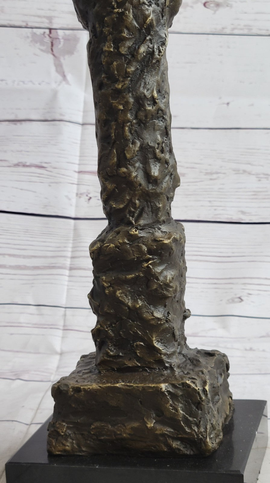 Bronze Sculpture Horrifying Male Bust Halloween Decoration Decor by Gia Figurine