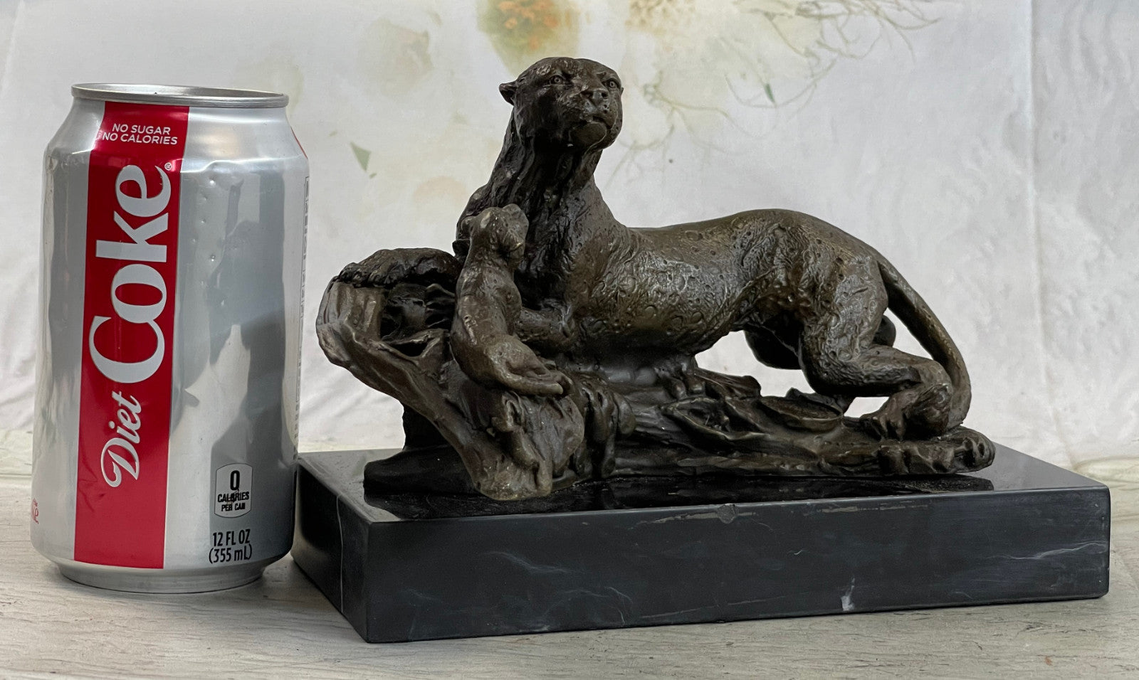 CAT JAGUAR PANTHER COUGAR Handcrafted Decor Bronze Sculpture Statue Figurine Art