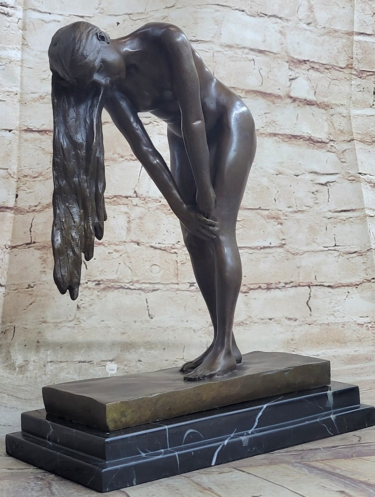 Handcrafted bronze sculpture SALE Nude Deco Art Vitaleh Quality Artwork