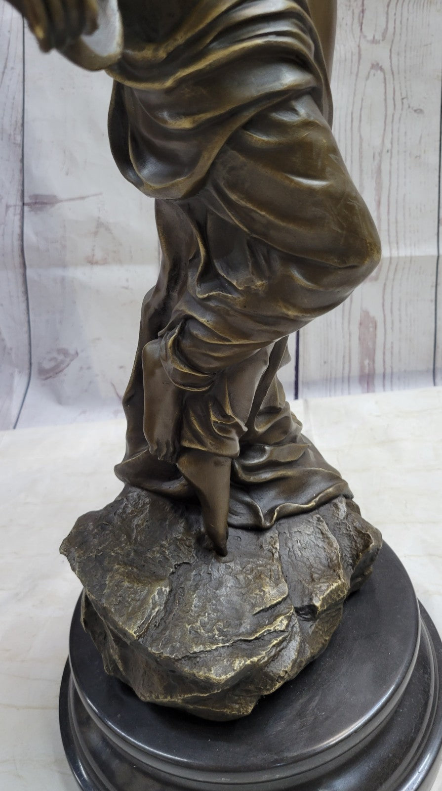 ART NOUVEAU, SIGNED PITTALUGA " ALICE ", BRONZE FIGURINE FIGURE STATUE DECOR