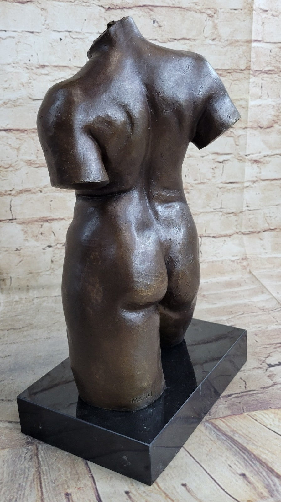 Hot Cast Handcrafted Maillol Female Nude Bronze Sculpture Statue Home Decor