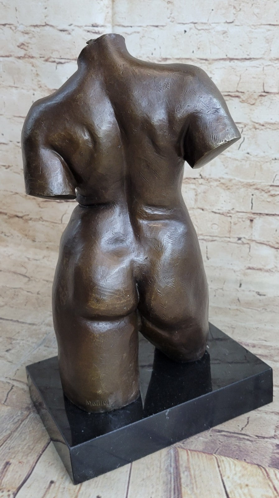 Hot Cast Handcrafted Maillol Female Nude Bronze Sculpture Statue Home Decor