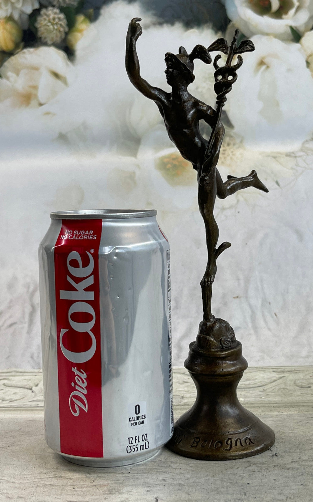Flying Mercury, classical male nude, finest USA bronze casting Sculpture Figure