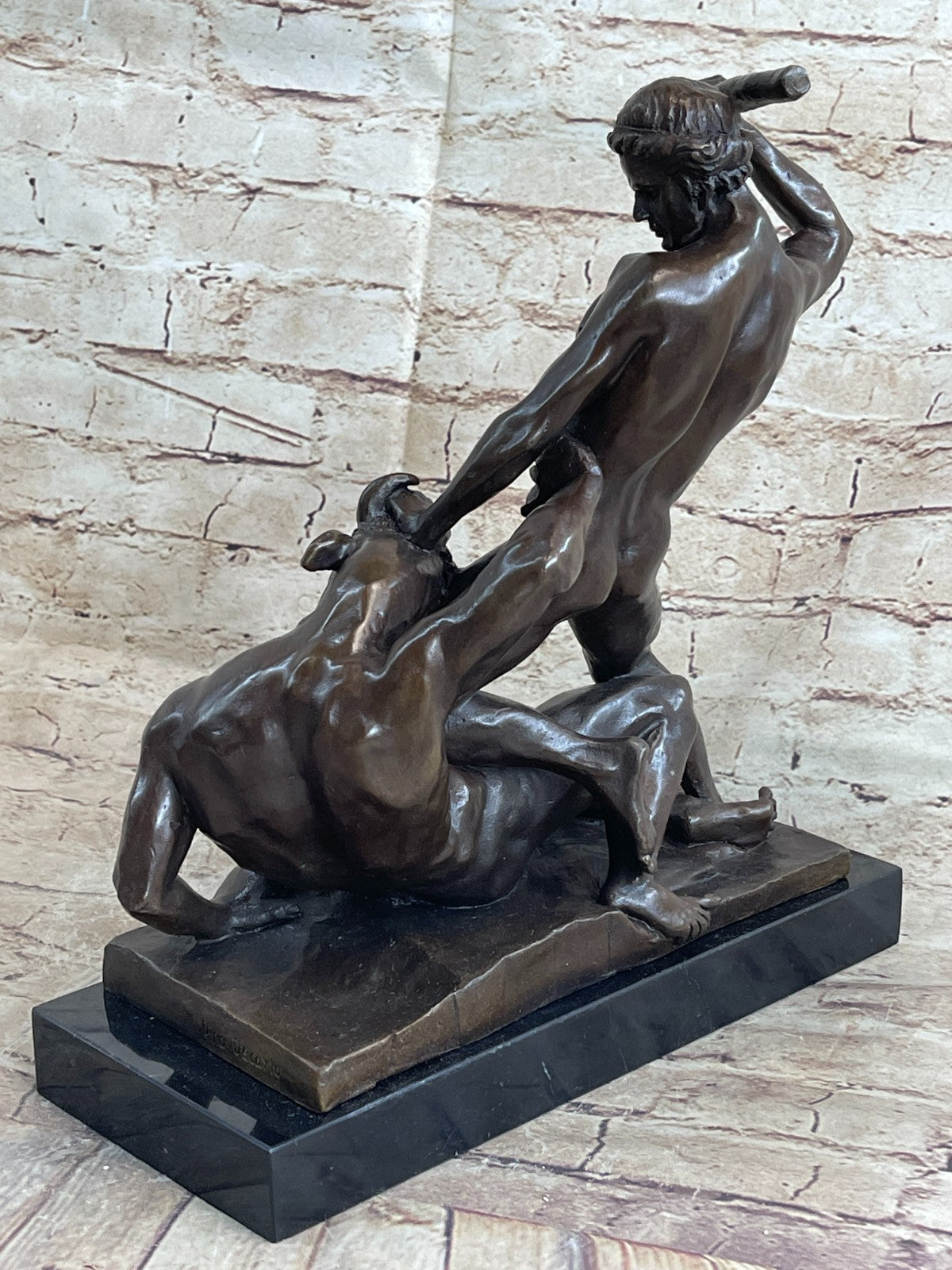Theseus Slaying the Minotaur | French | The Metropolitan Museum of Art Figurine