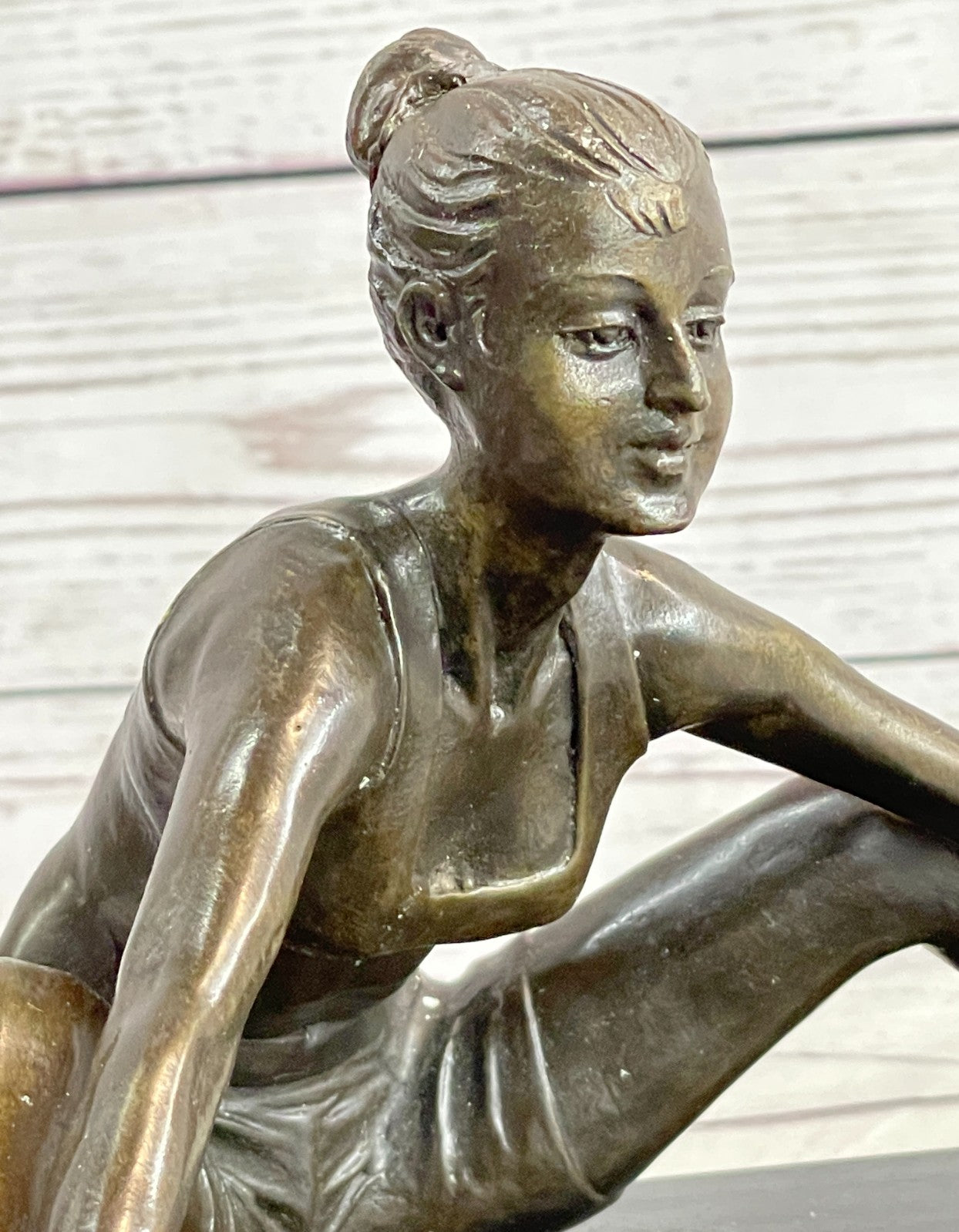 Handcrafted bronze sculpture SALE Contemporary , Pure Gymnast, Female Abstract