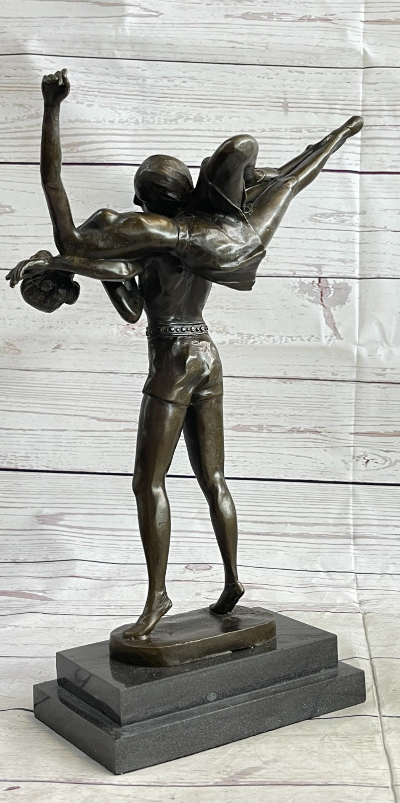 Handcrafted bronze sculpture SALE Dancer Russian Zach~Two Deco~Bruno Art Signed