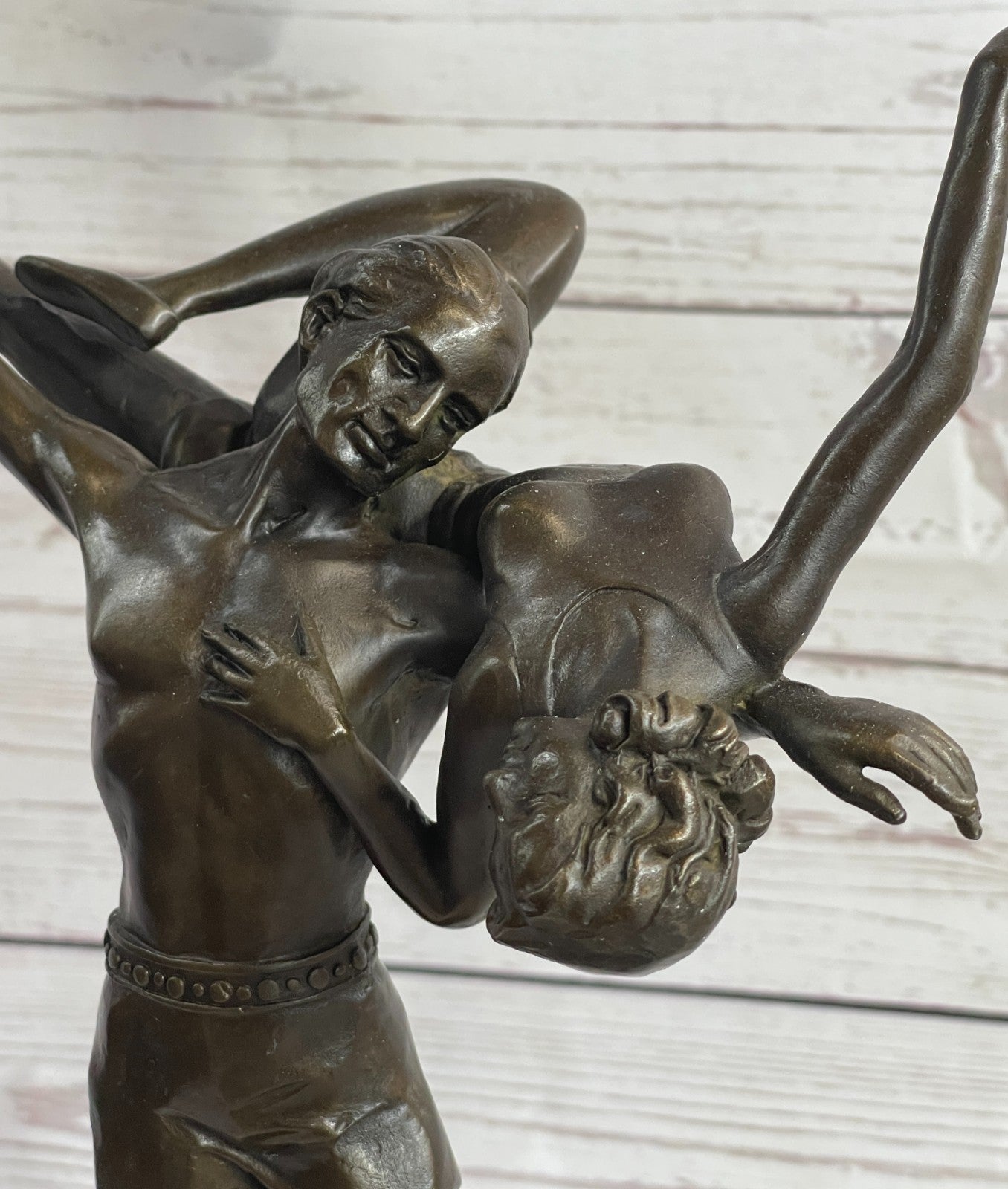 Handcrafted bronze sculpture SALE Dancer Russian Zach~Two Deco~Bruno Art Signed