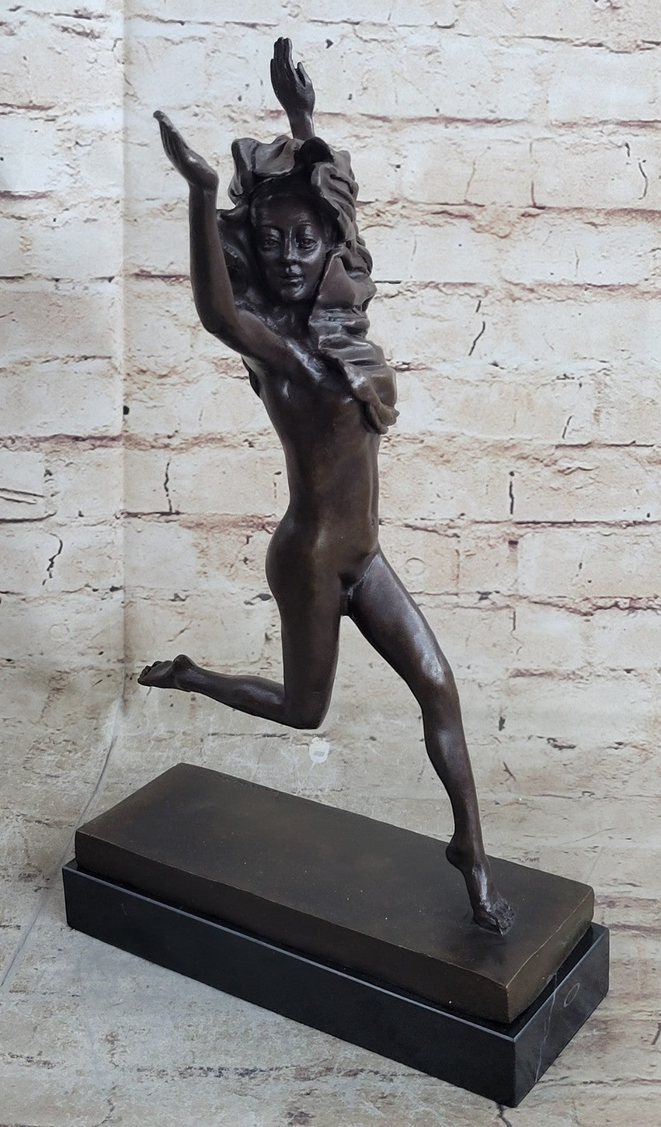 Handcrafted bronze sculpture SALE Gypsy Deco Art Original Patoue Jean Original