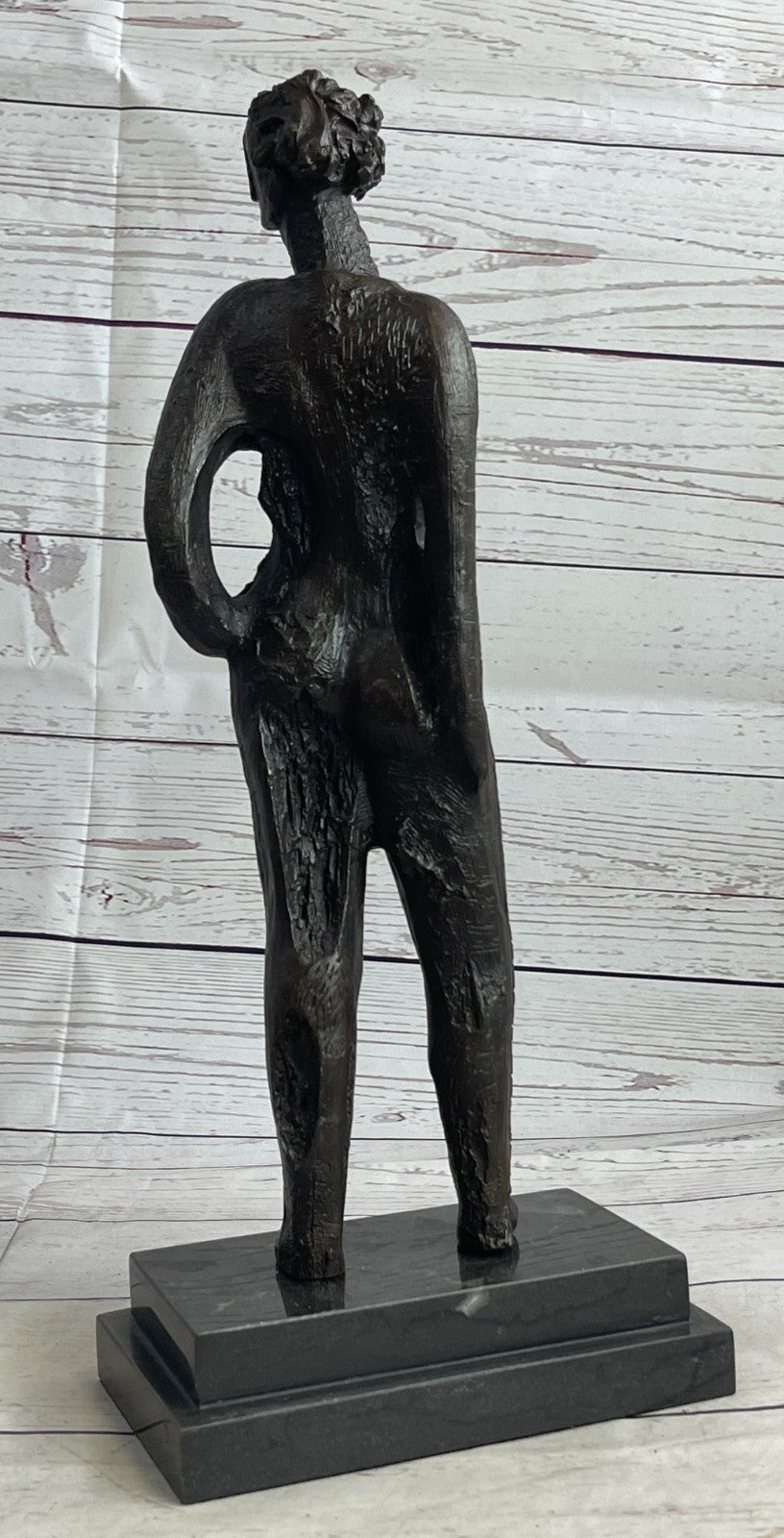 Salvador Dali Modern Art Resting Girl Bronze Bust Statue Sculpture Figure Decor