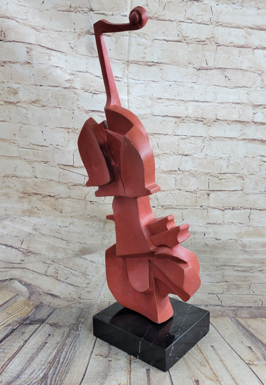 Modern Art Dali Guitar Music Cello Harmony Straddle Hot Cast Classic Bronze Lrg