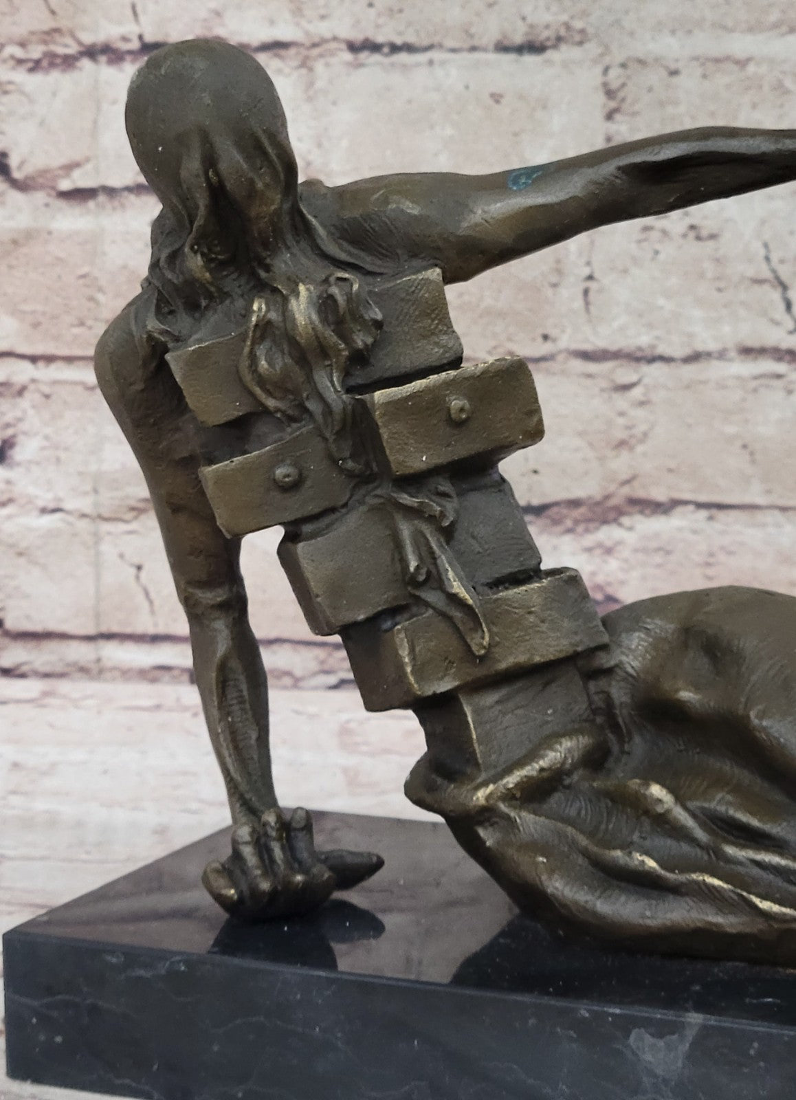 Modern Art Bronze Sculpture - Anthropomorphic Cabinet - Signed - Salvador Dali
