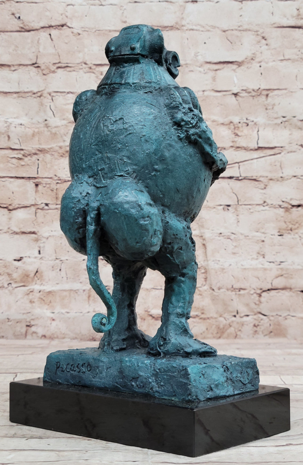 Famous Artwork: Baboon Holding Infant Bronze Sculpture - Pablo Picasso