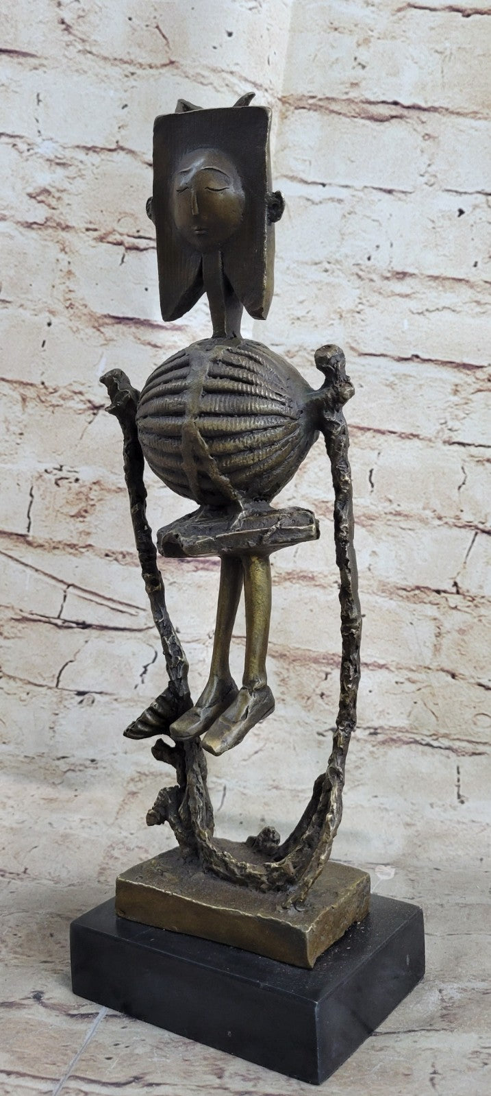Pablo Picasso Little Sunshine Bronze Sculpture Marble Base Figurine Figure Decor
