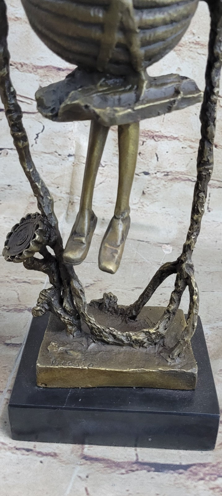 Pablo Picasso Little Sunshine Bronze Sculpture Marble Base Figurine Figure Decor