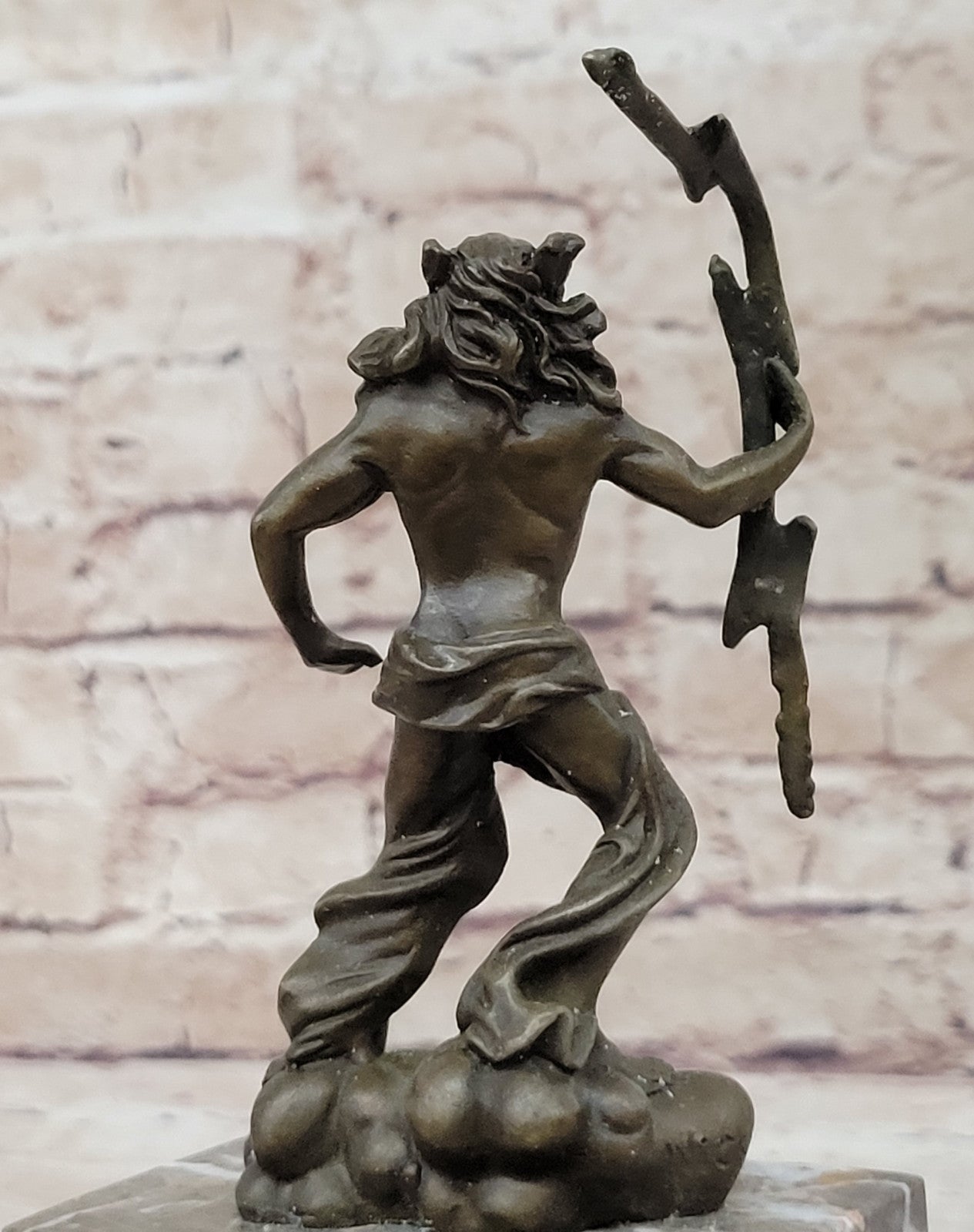 Handcrafted bronze sculpture SALE Art Zeus Or ~Original ~Poseidon Signed Sale