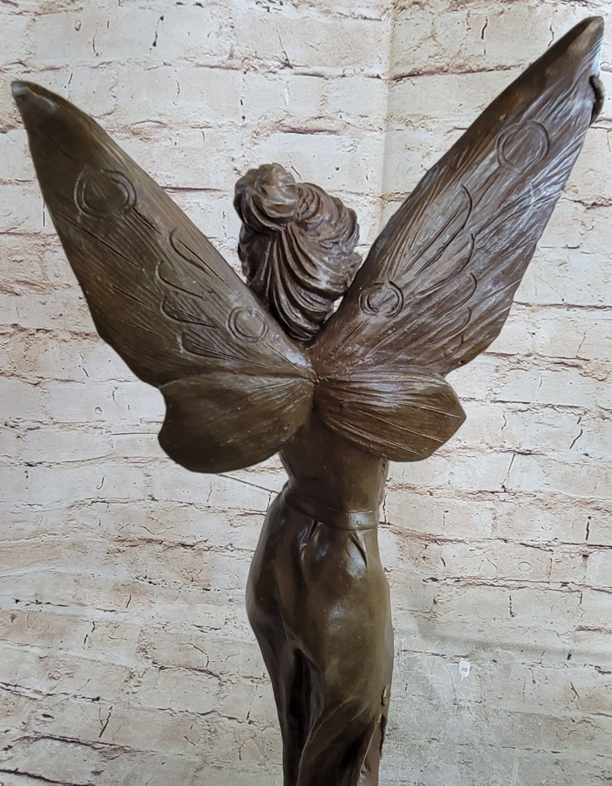Handcrafted bronze sculpture SALE Angel Butterfly Fairy Reproduction Deco Art