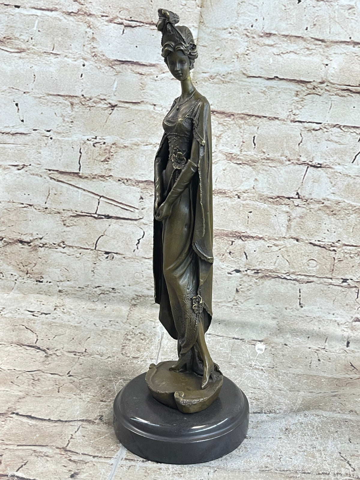 Art Deco Bronze Statue Nude Actress Dancer Jazz Club English Artist Kassin Sale