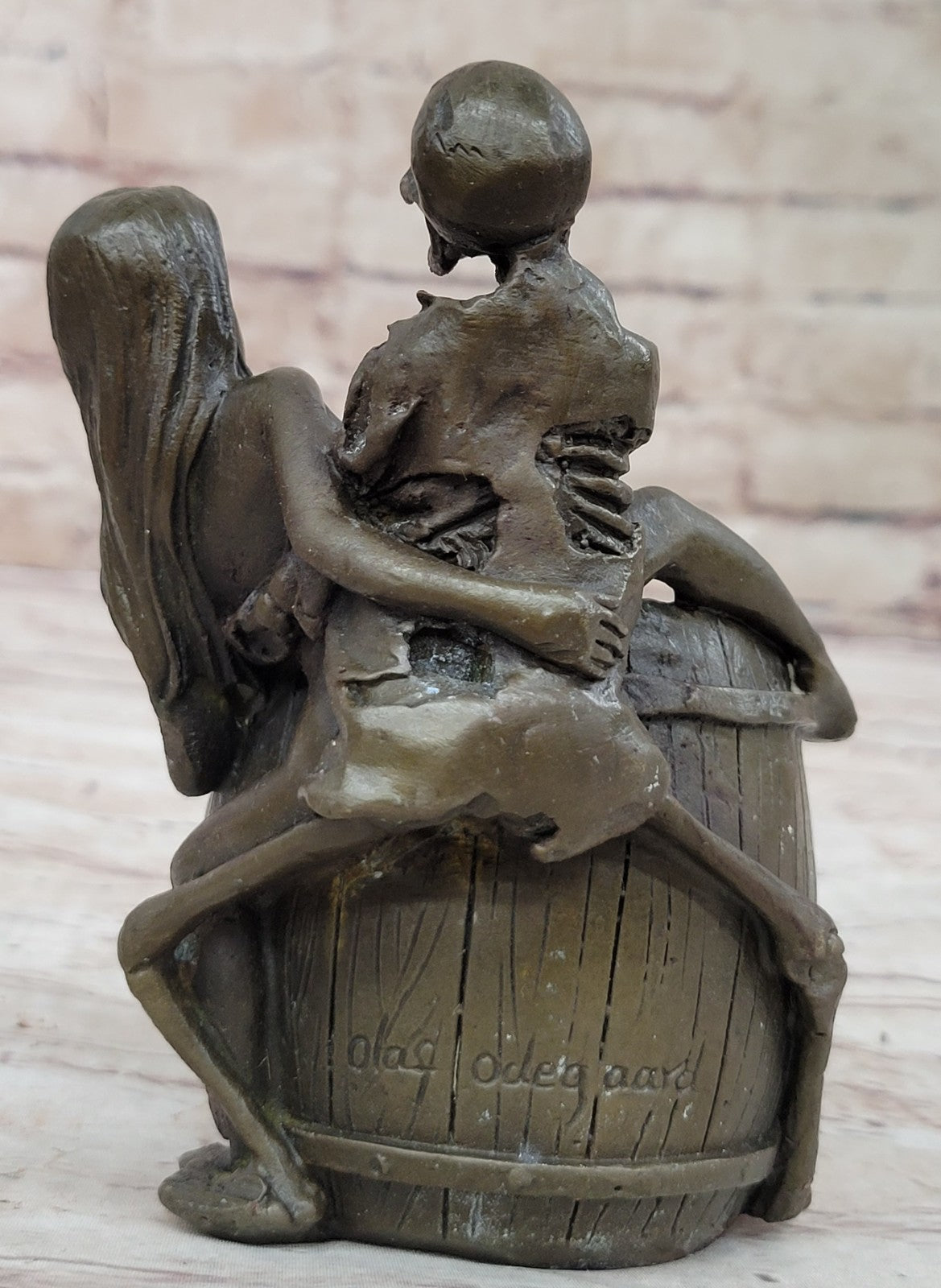 Nude Girl Brush Pot Pen Holder Pen Stand Bronze Sculpture Handcrafted Decor Gift