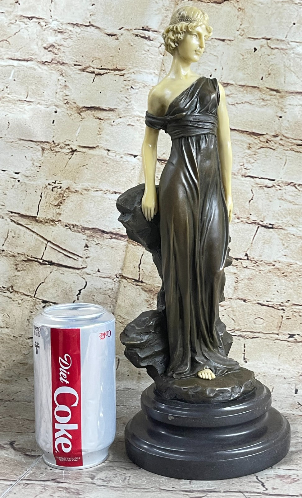 Bronze Sculpture Hot Cast Victorian Female Home Office Decor Decoration Gift Art