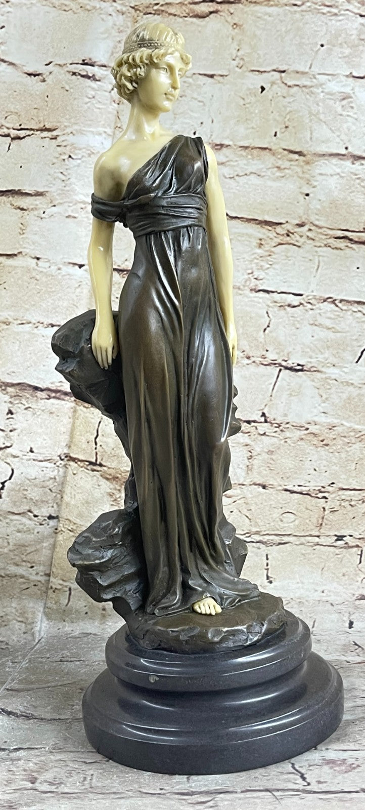 Bronze Sculpture Hot Cast Victorian Female Home Office Decor Decoration Gift Art