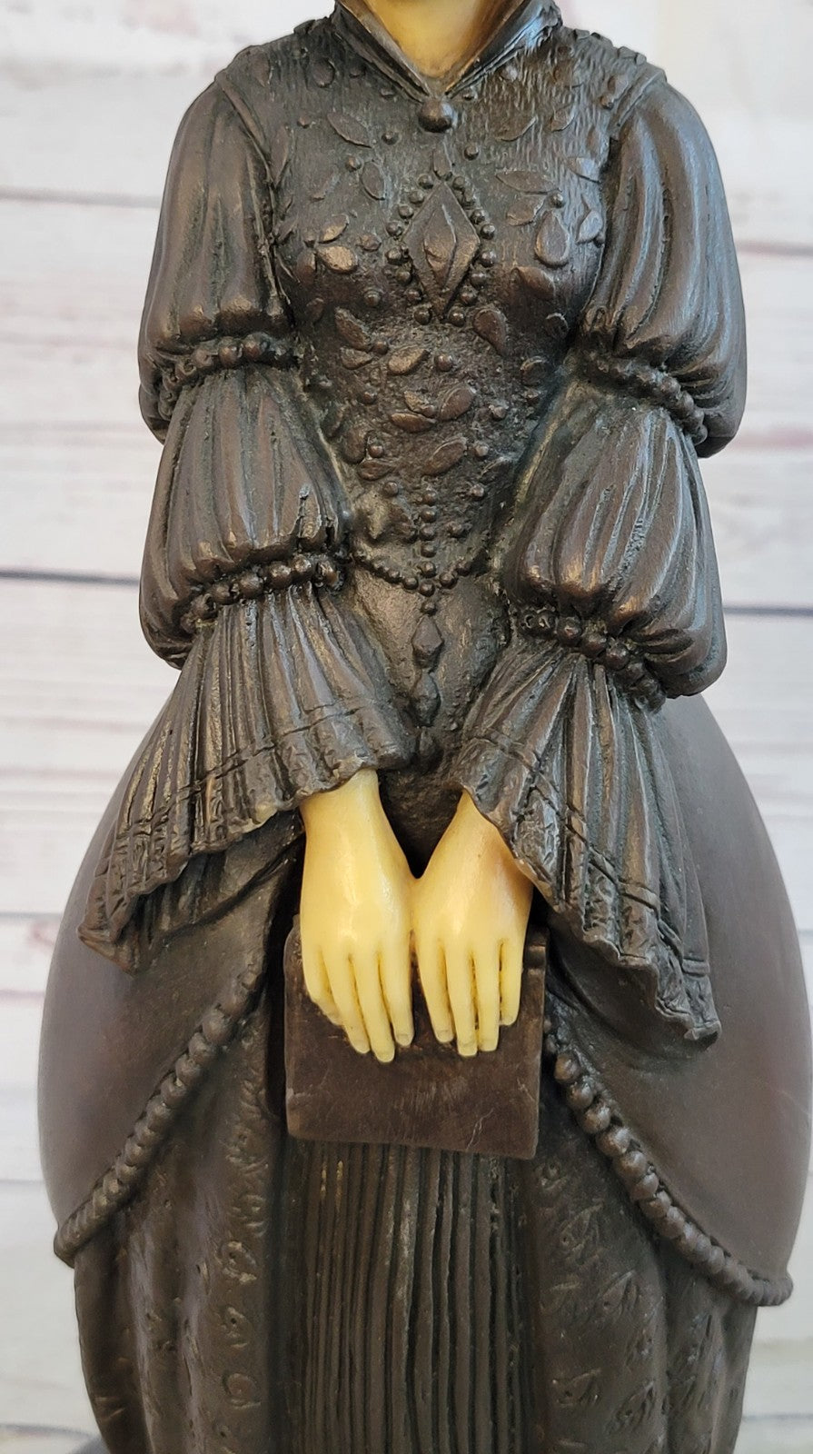 Arc Metal Jean French Lady Crusader Bronze Sculpture Statue Figurine Figure T