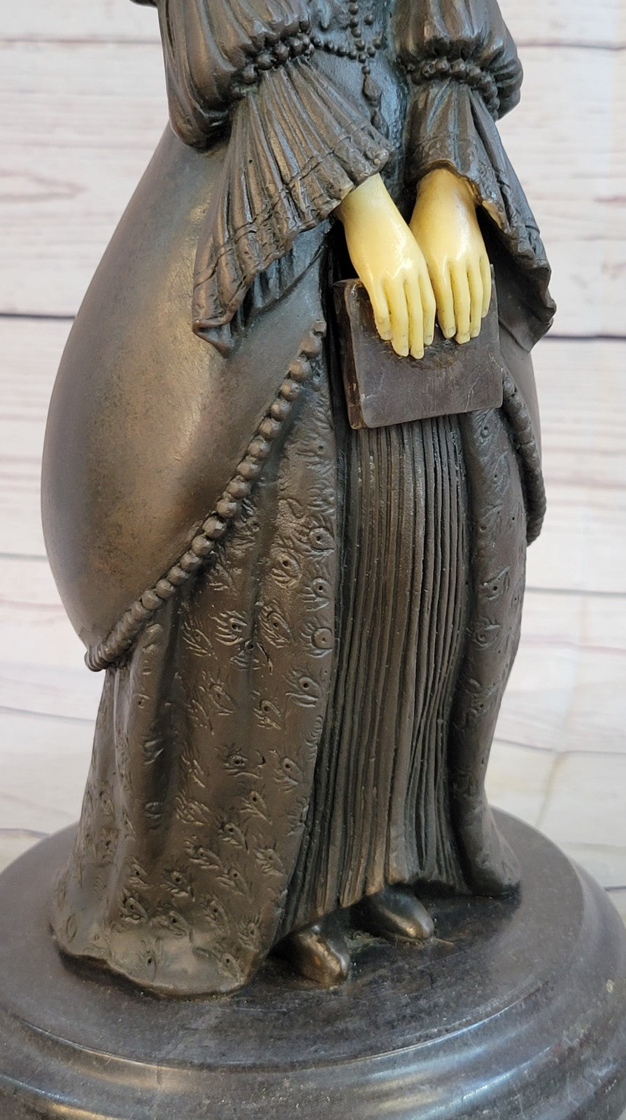 Arc Metal Jean French Lady Crusader Bronze Sculpture Statue Figurine Figure T