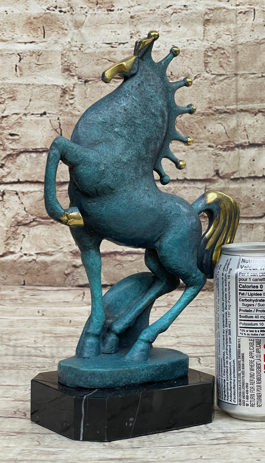 Artisanal Bronze Statue - Tang Horse Reflections by Miguel Lopez Sale