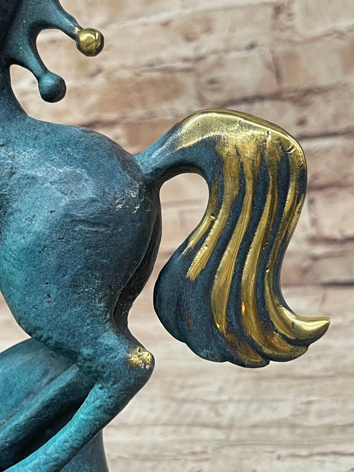 Artisanal Bronze Statue - Tang Horse Reflections by Miguel Lopez Sale