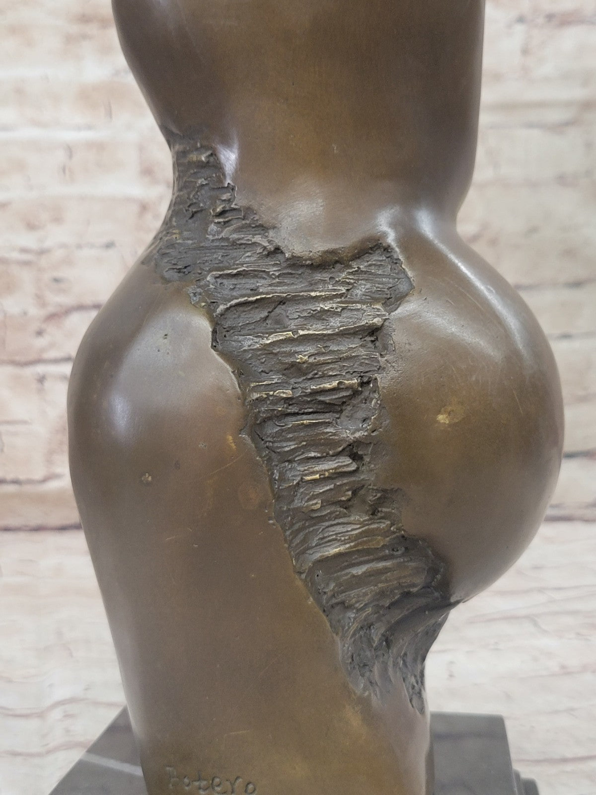 Hand Made Modern Style Mother and Child Bronze Statue, Botero Artwork, Lost Wax Method