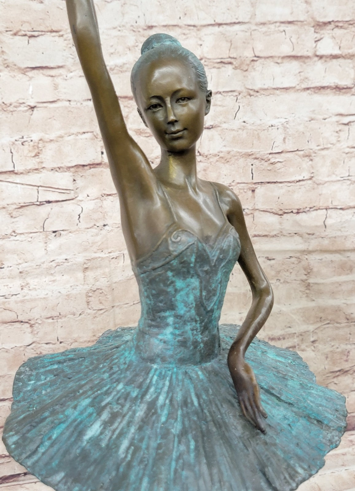 Elegant Miguel Lopez Bronze Ballerina Dancer - Lost Wax Method Artwork MILO
