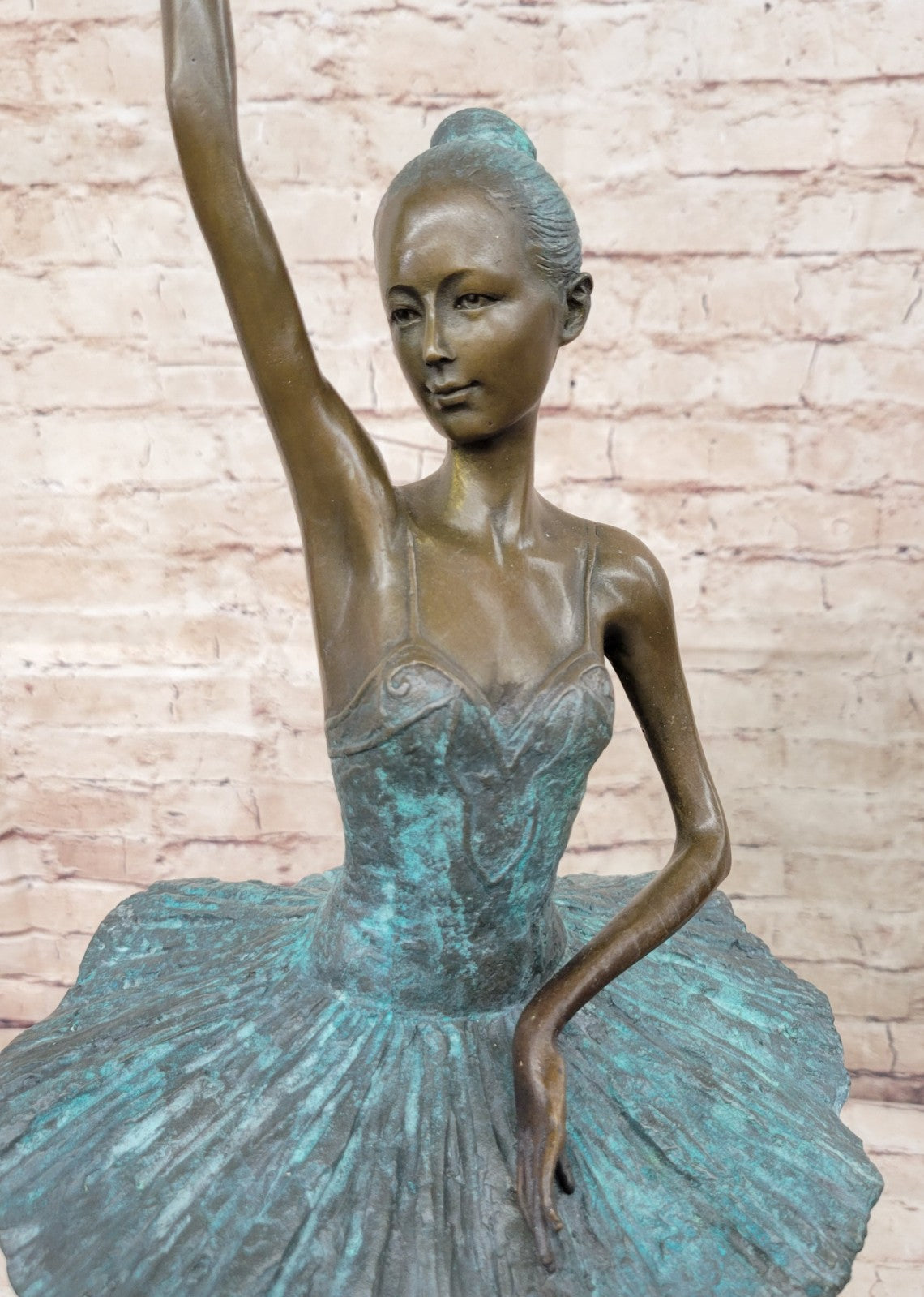 Elegant Miguel Lopez Bronze Ballerina Dancer - Lost Wax Method Artwork MILO