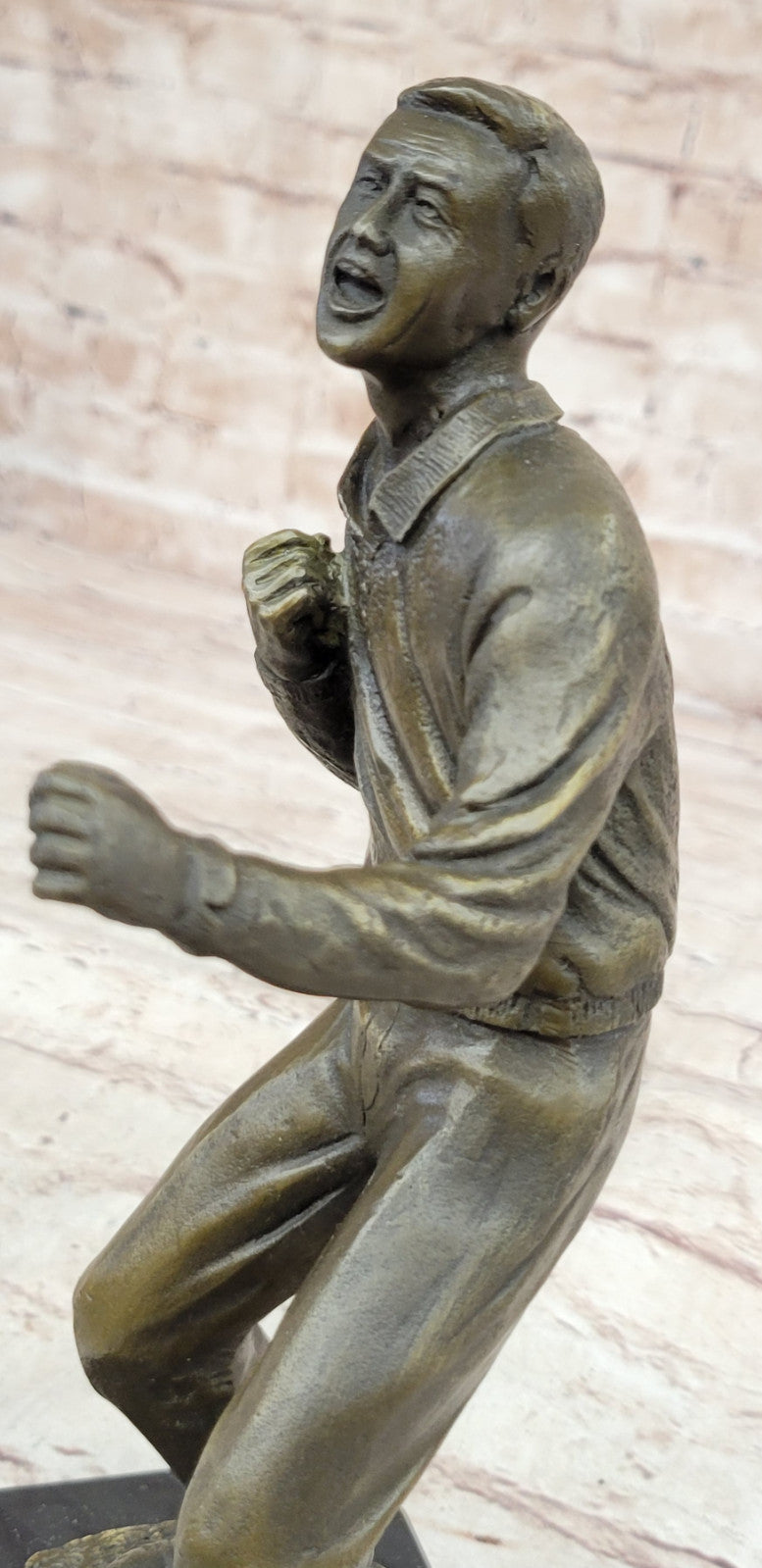 Lost Wax Method Bronze Statue by Evan Stone, Asian Street Fighter