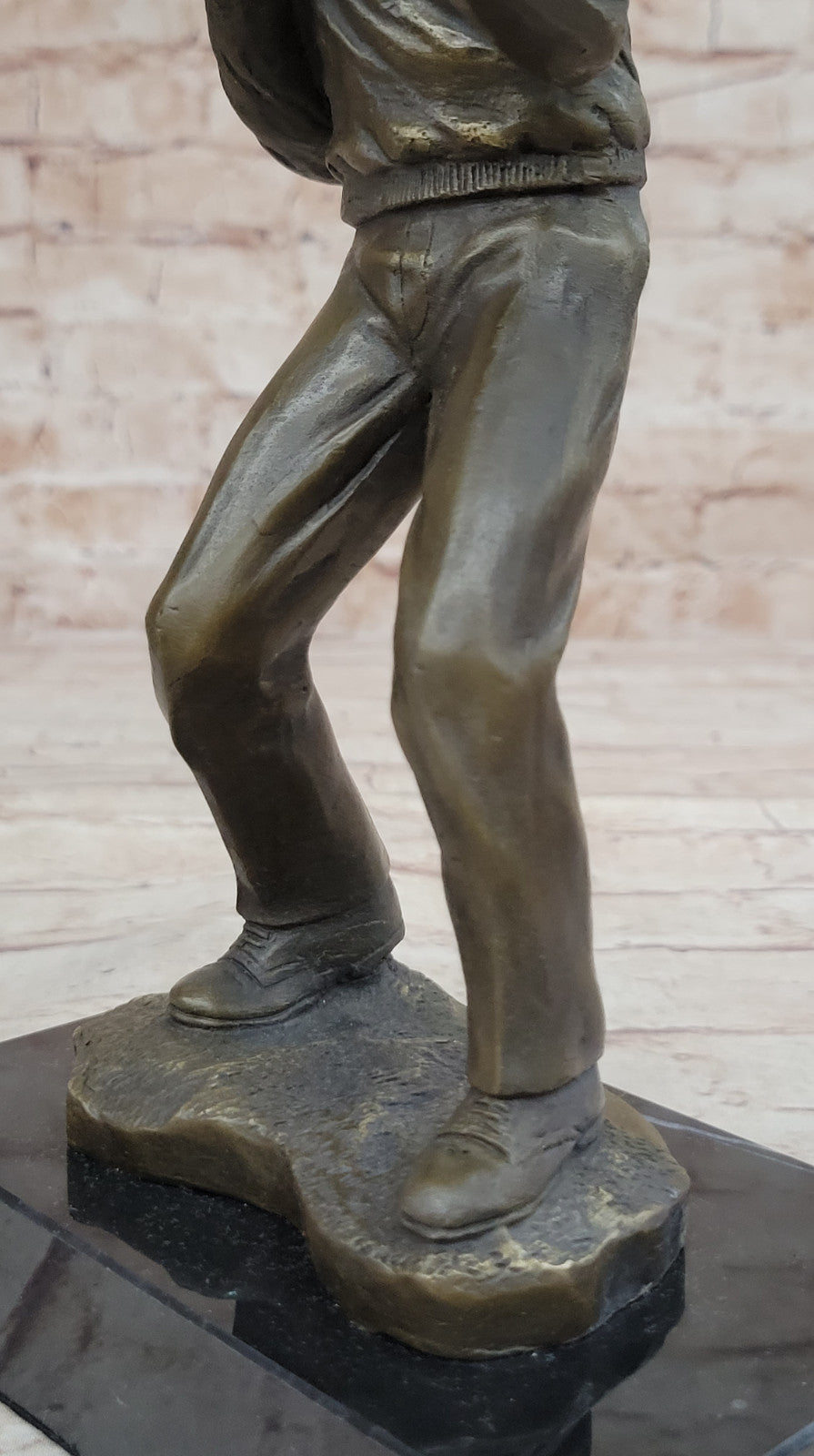 Lost Wax Method Bronze Statue by Evan Stone, Asian Street Fighter