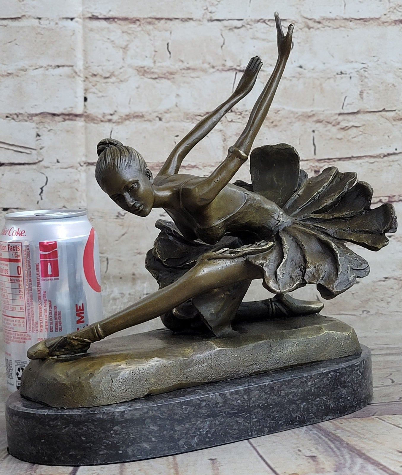 Bronze Statue Home Decor Original Female Dancer Ballet Brown Ballerina Sale