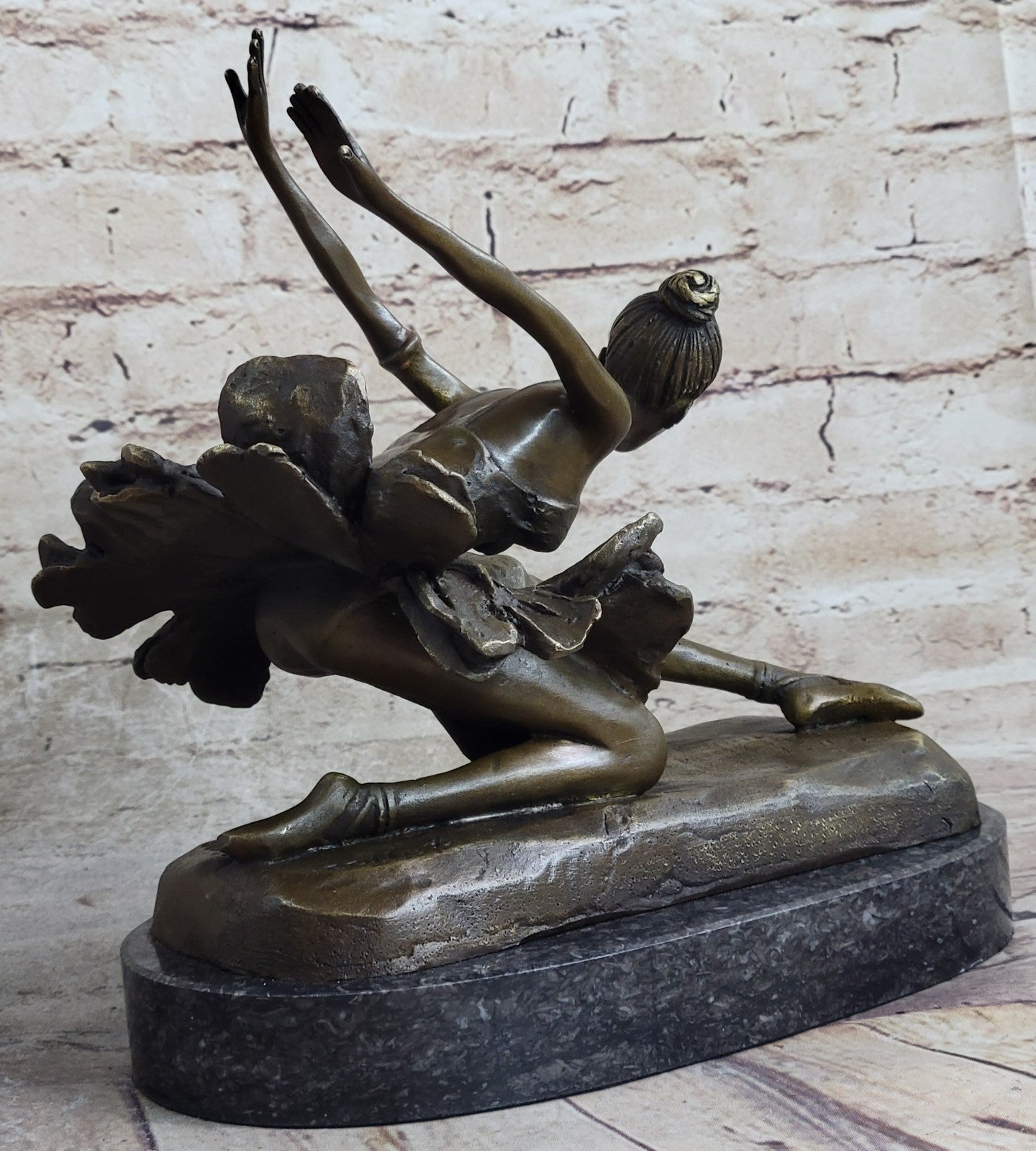 Bronze Statue Home Decor Original Female Dancer Ballet Brown Ballerina Sale