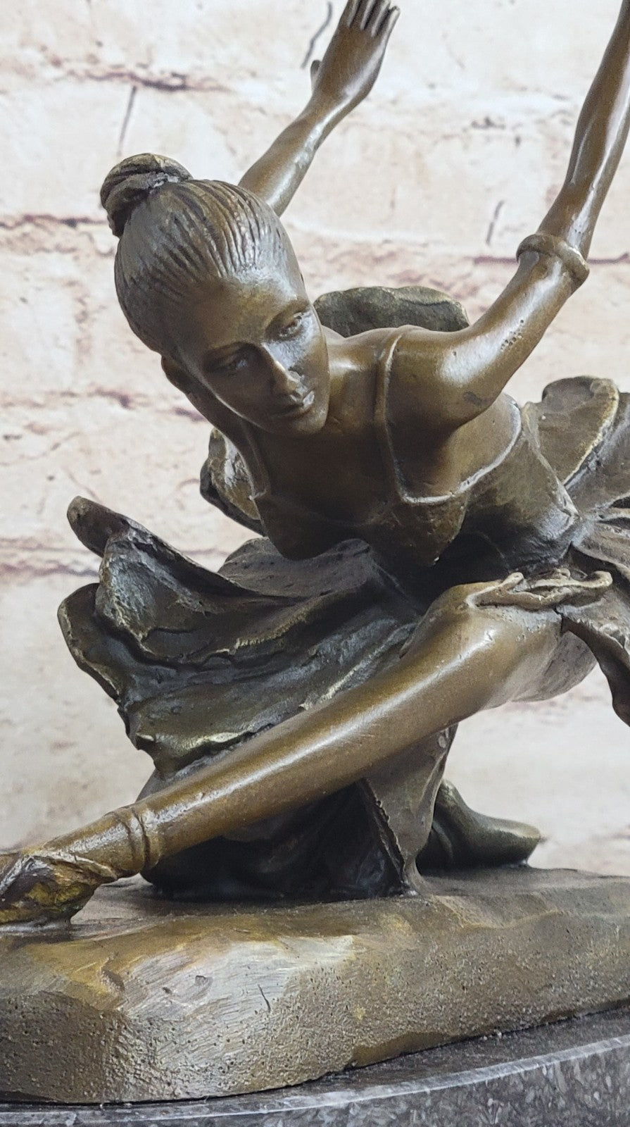 Bronze Statue Home Decor Original Female Dancer Ballet Brown Ballerina Sale