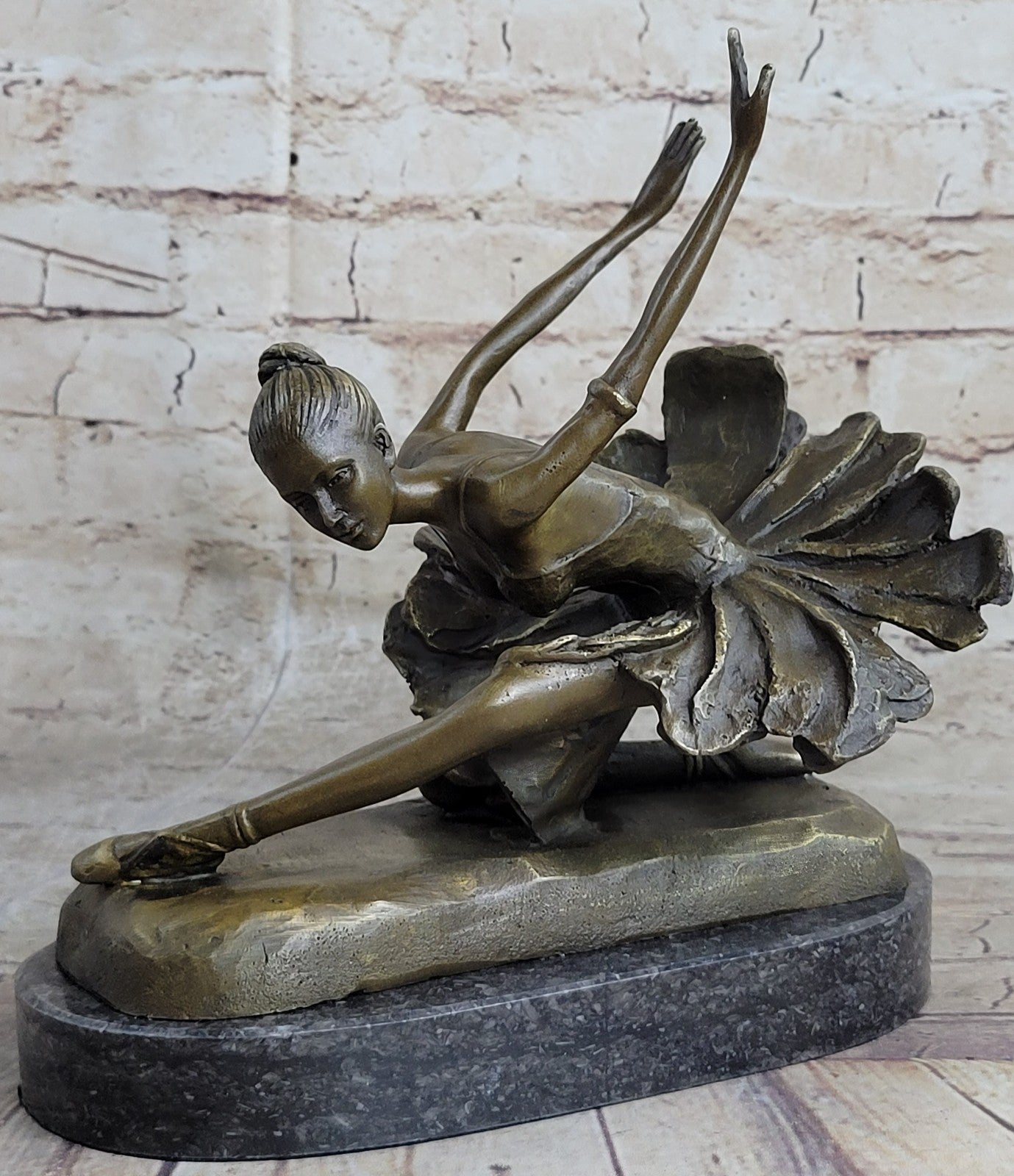 Bronze Statue Home Decor Original Female Dancer Ballet Brown Ballerina Sale