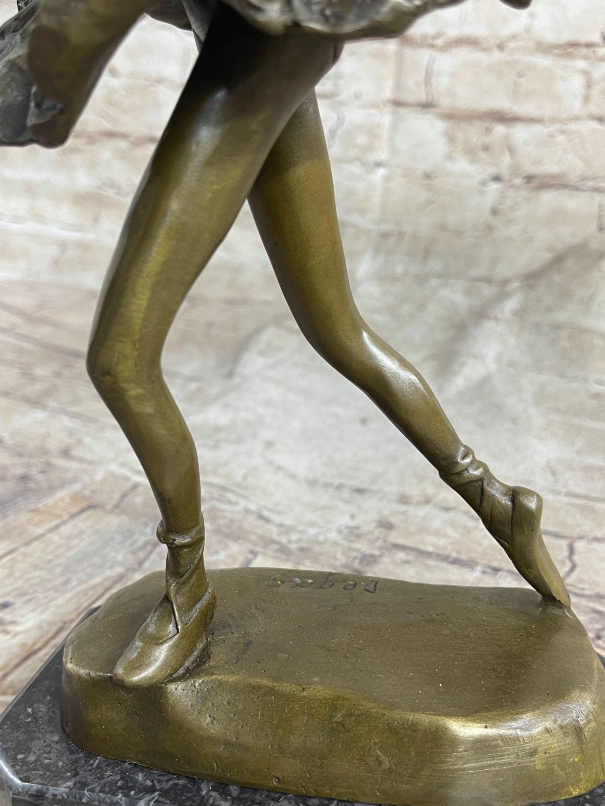 Handcrafted Detailed Little Ballerina Modern Art Bronze Sculpture Figurine