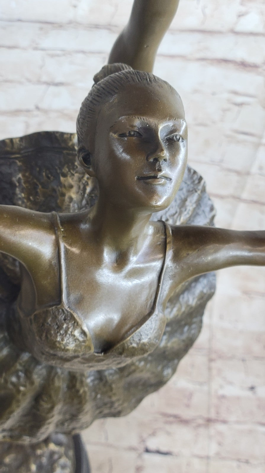 100% Solid  Genuine Bronze Ballet Dancer Statue French Ballerina by Collet