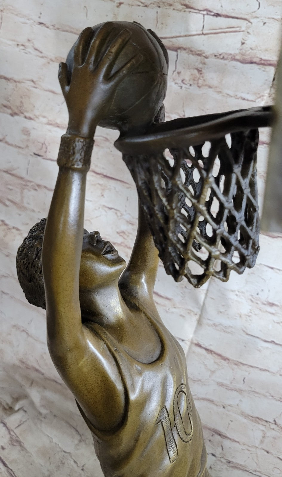 Basketball Player Athlete NBA Bronze Statue Sculpture Figurine Trophy Figure Art