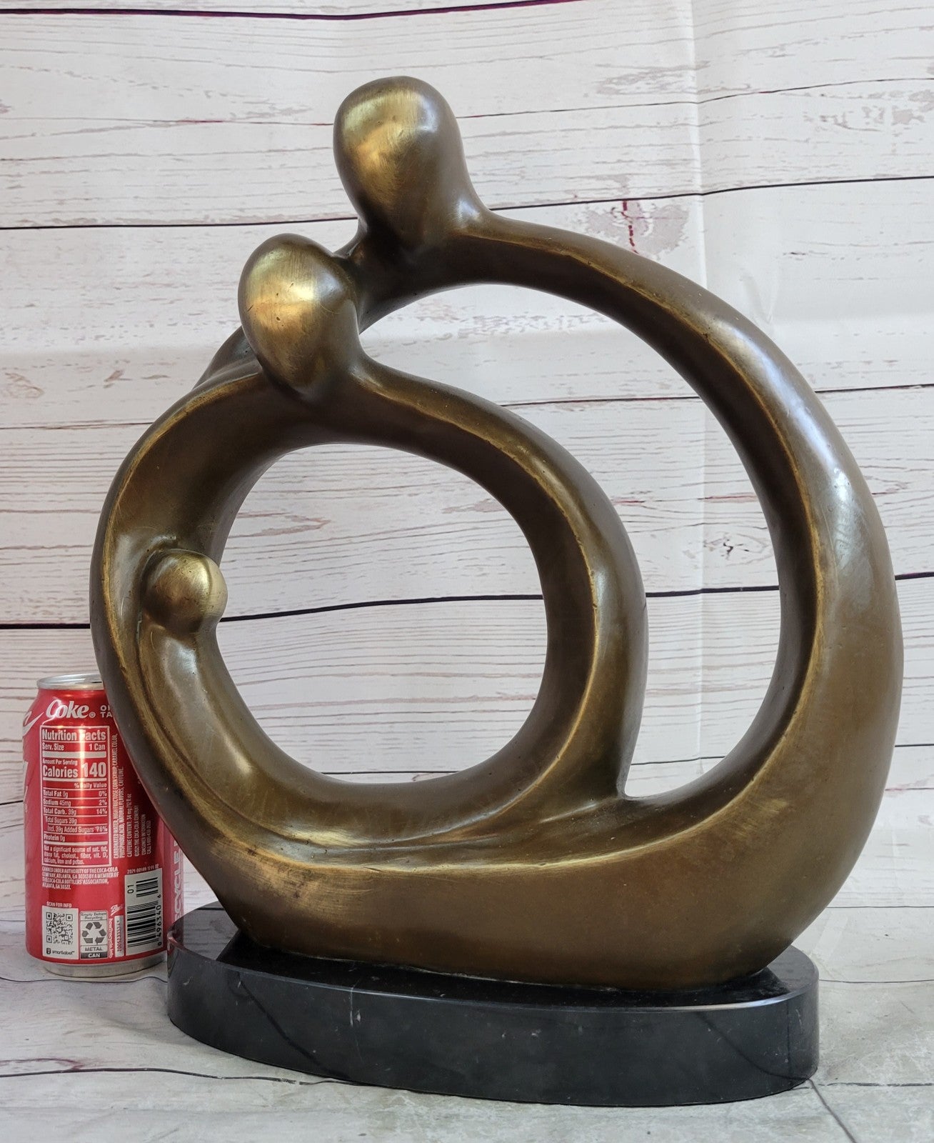 Abstract Modern Romance Bronze Statue by Fransisci Lost Wax