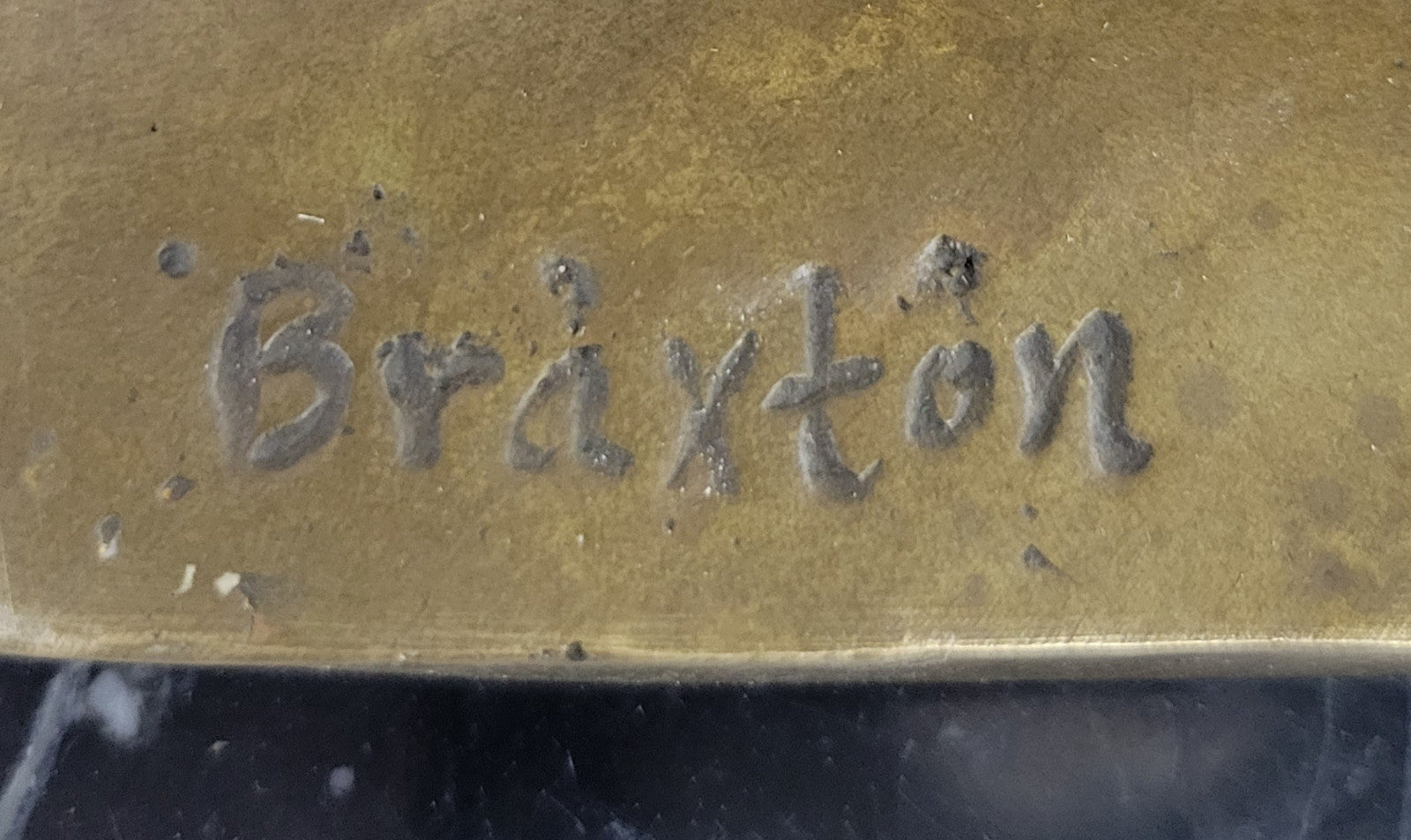 Mid Century Family Bronze Figure: Handcrafted Artwork by Braxton Sculpture